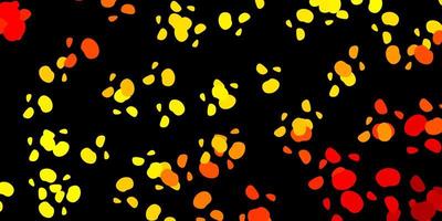 Dark orange vector pattern with abstract shapes.