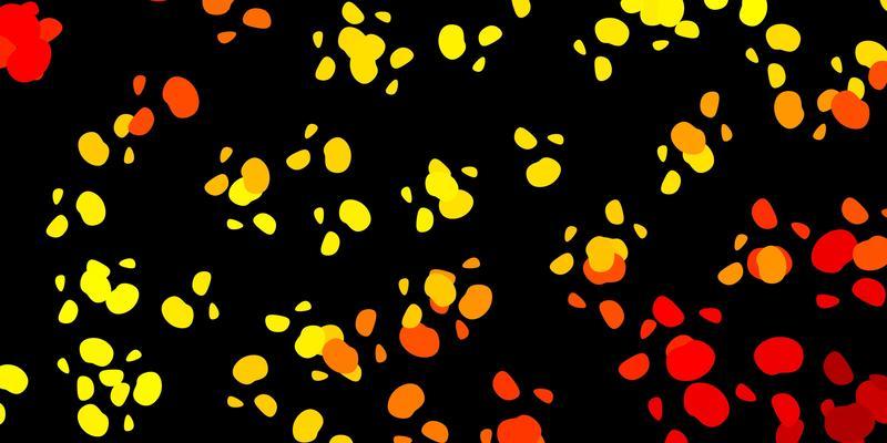 Dark orange vector pattern with abstract shapes.