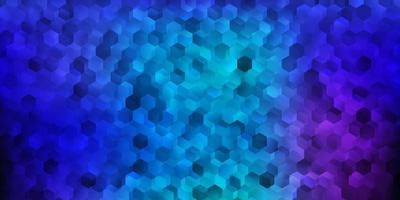 Dark pink, blue vector layout with shapes of hexagons.