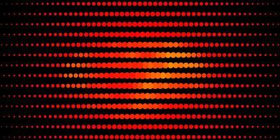 Dark Orange vector pattern with circles.