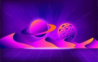 Retro Futurism Modern Background vector