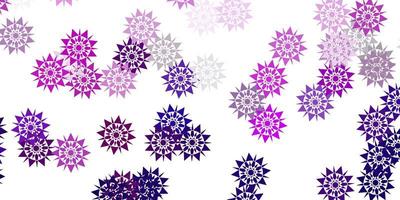 Light pink vector background with christmas snowflakes.