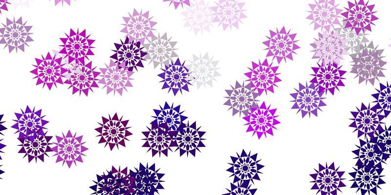 Light pink vector background with christmas snowflakes.