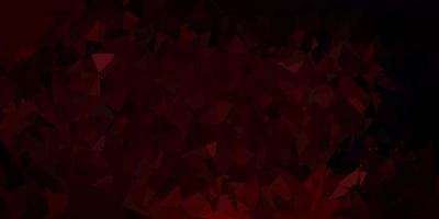 Dark red vector polygonal pattern.