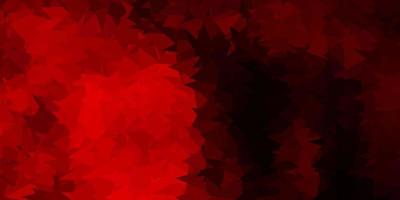 Dark red vector polygonal pattern.