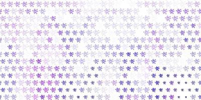 Light Purple vector backdrop with virus symbols.