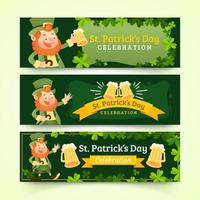 Banners of Saint Patrick's Day vector