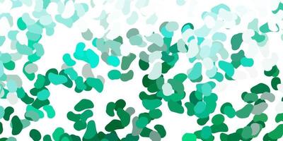 Light green vector pattern with abstract shapes.
