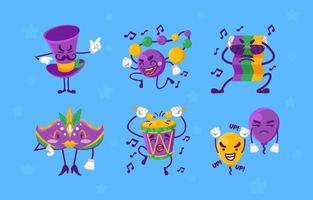 Enjoy Party of Mardi Gras Celebration vector