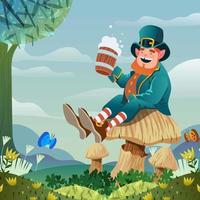 St. Patrick's Day Leprechaun vector