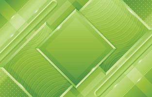 Geometric Green with Wave Pattern and Diagonal Shapes Composition vector