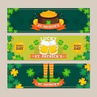 celebración de san patricio con temática de trébol vector