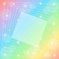 fondo de arco iris degradado con composición de patrón cuadrado vector