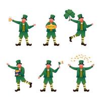 Collection Of Leprechaun vector