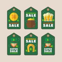 Saint Patrick's Themed Super Sale Promotion vector