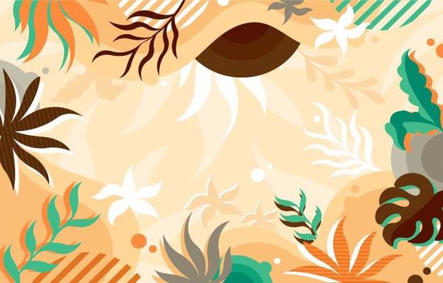 Colorful Abstract Background of Floral
