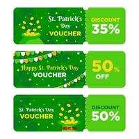 St. Patrick's Day Voucher vector