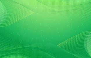 Green Background with Dynamic Lines vector