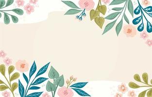 fondo floral dibujado a mano vector