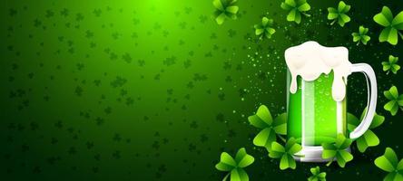 Clover and Beer Background vector