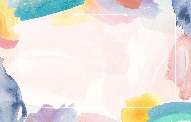 Abstract Colourful Watercolour Background