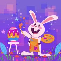 Cute Easter Bunny vector