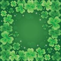 Beautiful and Elegant Gradient Green Clover Background vector