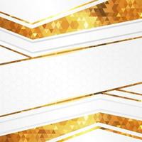 Elegant White and Gold Background vector