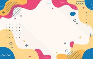 Colourful Abstract Flat Fluid Background vector