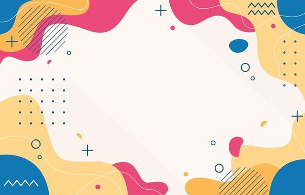 Colourful Abstract Flat Fluid Background