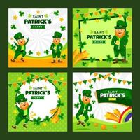 colección de tarjetas de invitación de st patricks vector