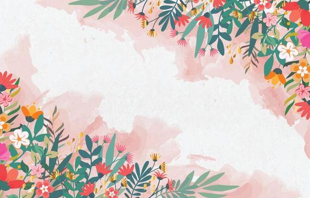 Free and customizable spring desktop wallpaper templates