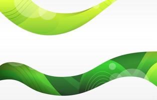 Dynamic Astract Shape with Green Background vector