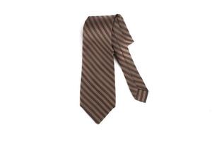 Brown tie Isolated on a white background photo