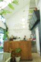 Blurred cafe scene photo