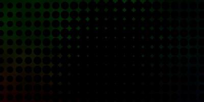 Dark Green vector layout with circle shapes.
