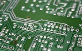 Circuit board close-up photo