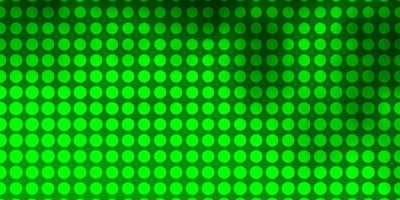 Light Green vector template with circles.