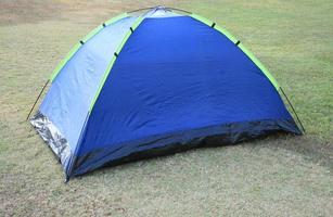 Tent on grass photo