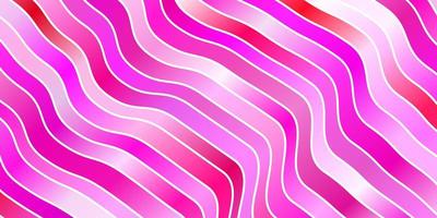 Light Pink vector pattern with wry lines.