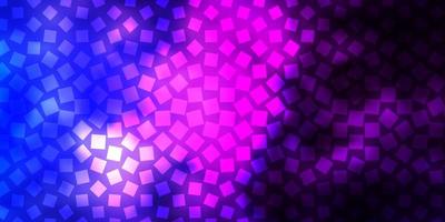 Dark Pink, Blue vector backdrop with rectangles.