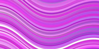 Light Purple, Pink vector background with curves.