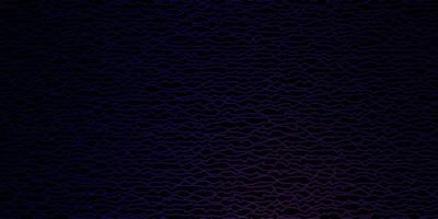 Dark Purple, Pink vector backdrop with bent lines.