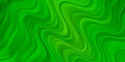 textura de vector verde claro, amarillo con líneas torcidas.