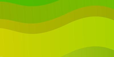 Light Green, Yellow vector backdrop with bent lines.