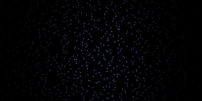 Dark BLUE vector background with small and big stars.