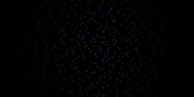 Dark BLUE vector background with small and big stars.