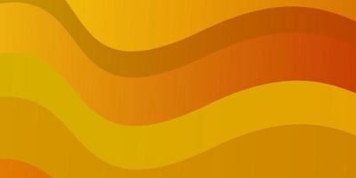 Light Orange vector background with bent lines.