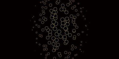 Dark Orange vector background with spots.