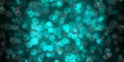 Dark Green vector background with spots.